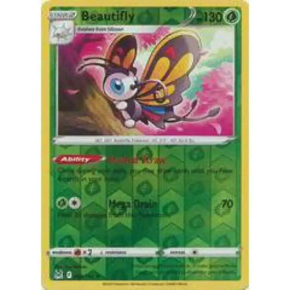 Sword and Shield Lost Origin Reverse Holo #08 Beautifly